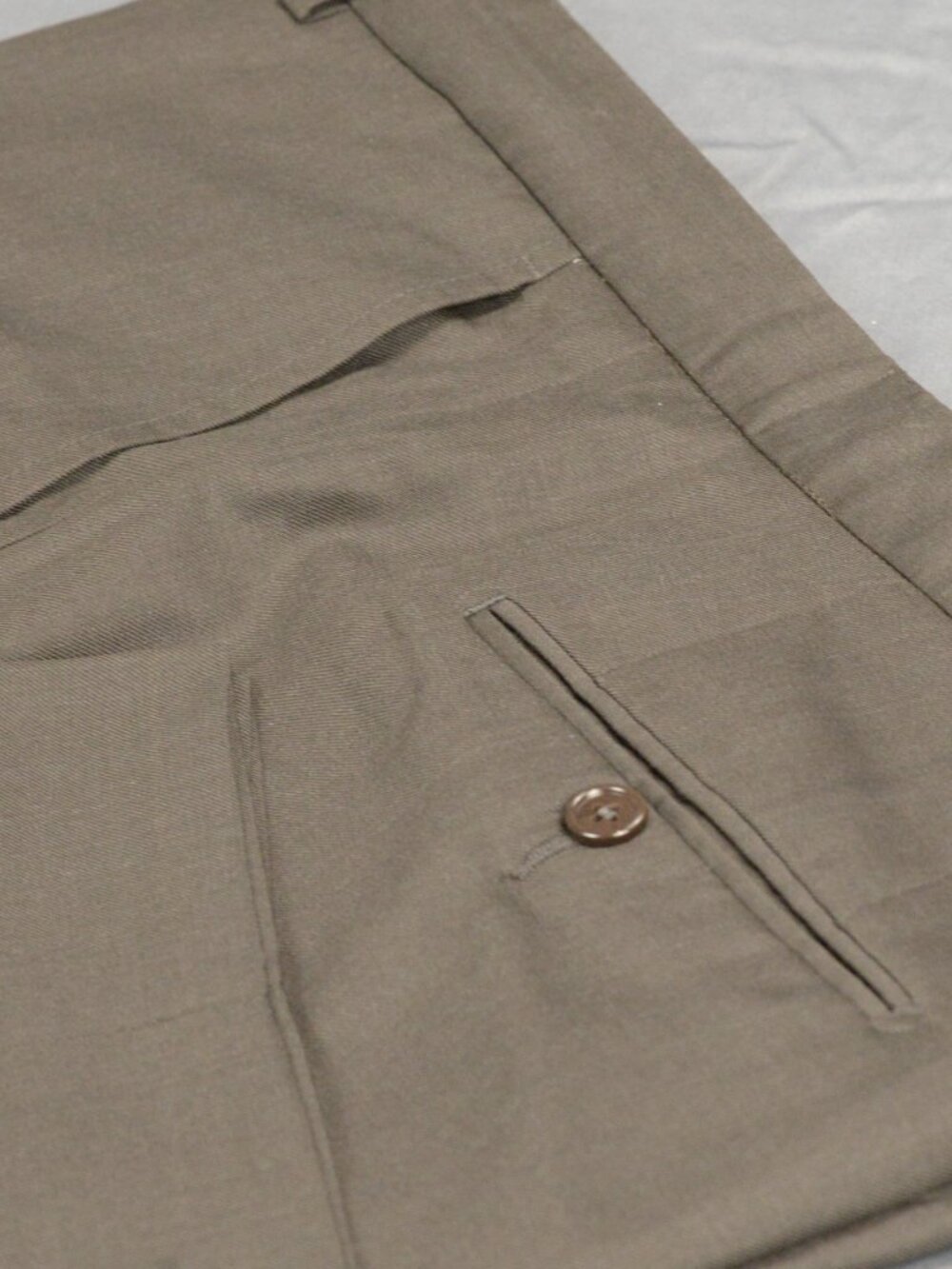 Santorelli Romeo Dress Pants Trousers -- Luxury Serge Wool -- Espresso 38